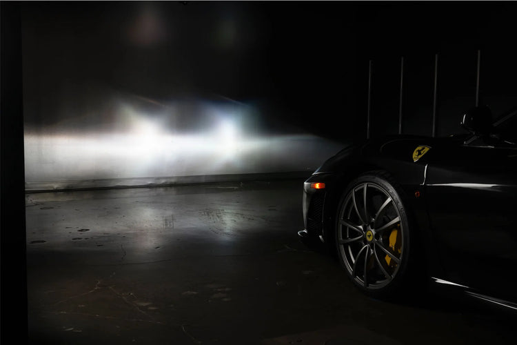 Founders Headlights: Ferrari 430 (LHD/Carbon Fiber/Amber)-11