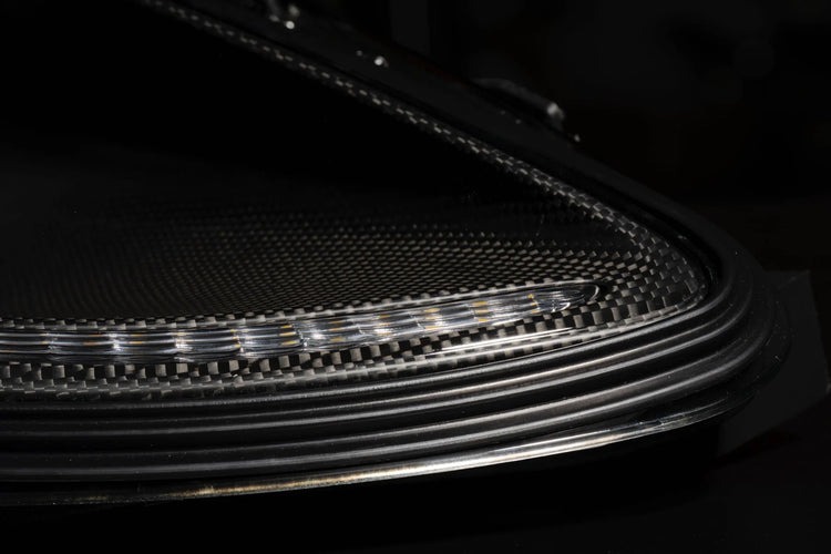 Founders Headlights: Ferrari 430 (LHD/Carbon Fiber/Amber)-8
