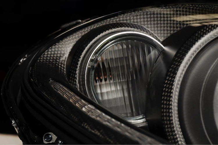 Founders Headlights: Ferrari 430 (LHD/Carbon Fiber/Smoked)-9