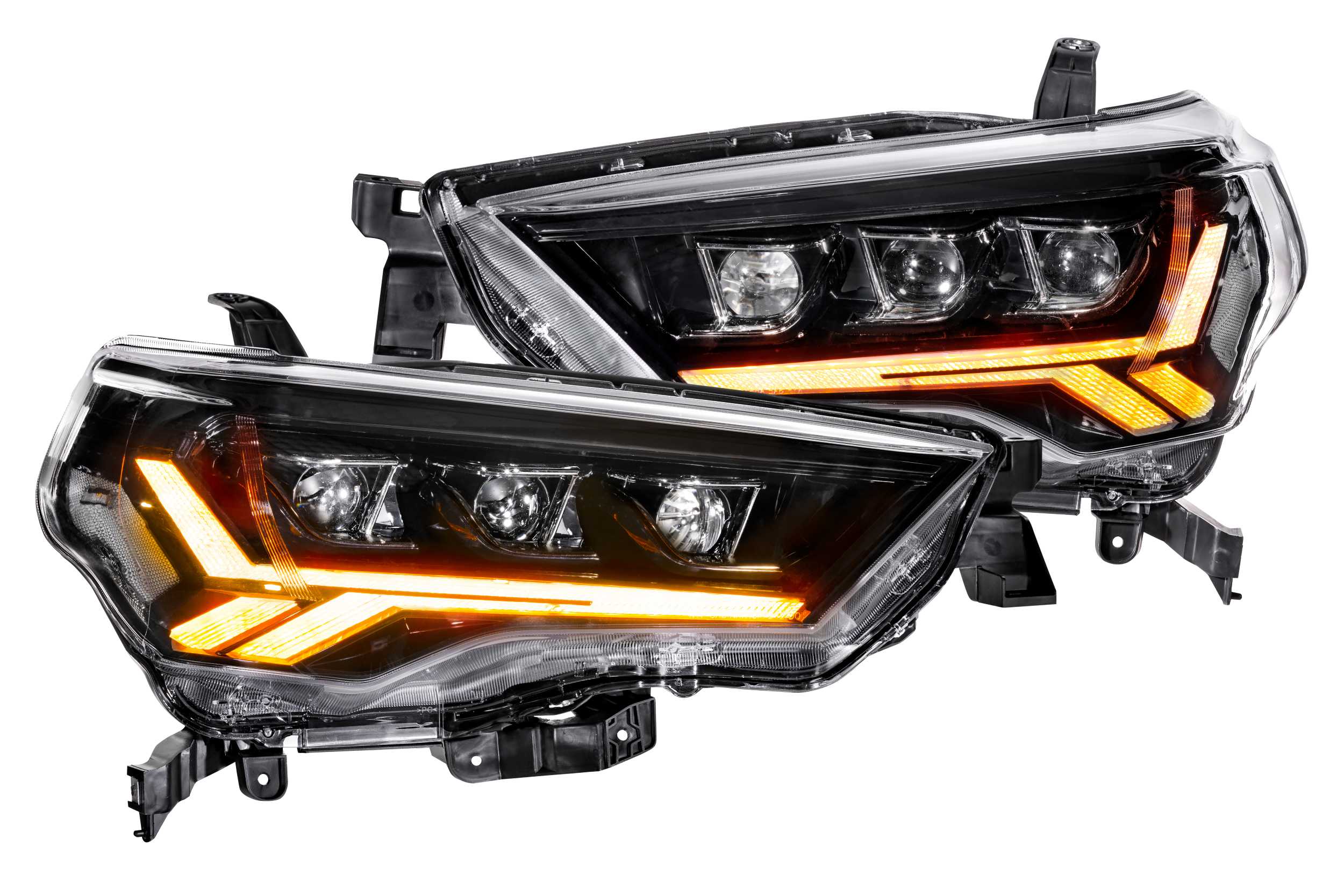 GTR Carbide LED Headlights: Toyota 4Runner (14-23) (Pair / Amber Sidemarker)-GTR.HL20