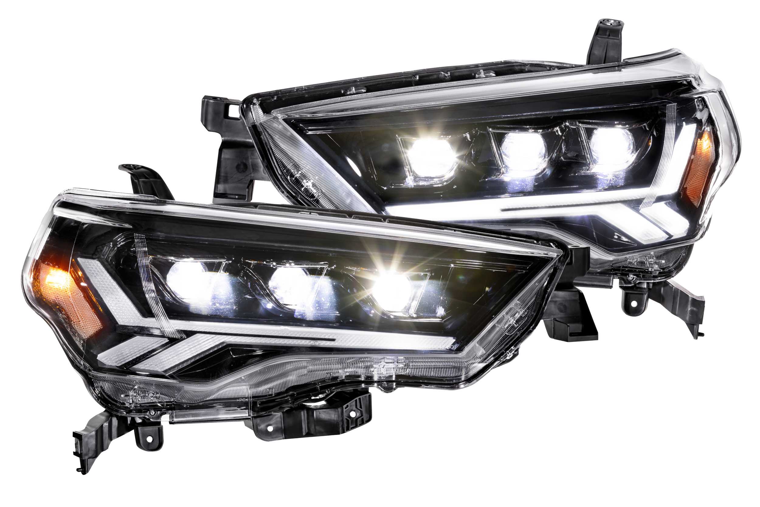 GTR Carbide LED Headlights: Toyota 4Runner (14-24) (Pair / Clear Sidemarker)-GTR.HL20-C