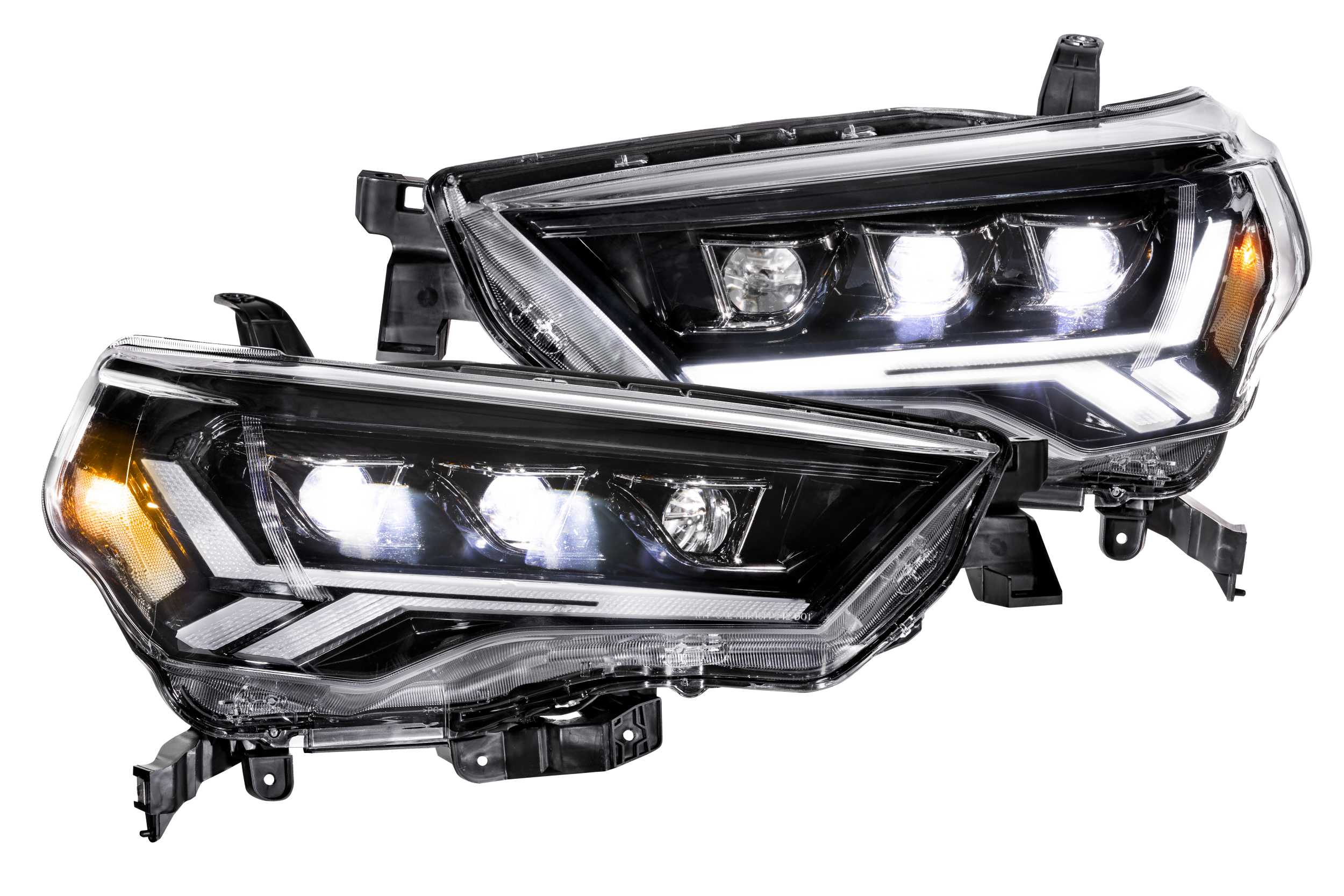 GTR Carbide LED Headlights: Toyota 4Runner (14-24) (Pair / Clear Sidemarker)-GTR.HL20-C