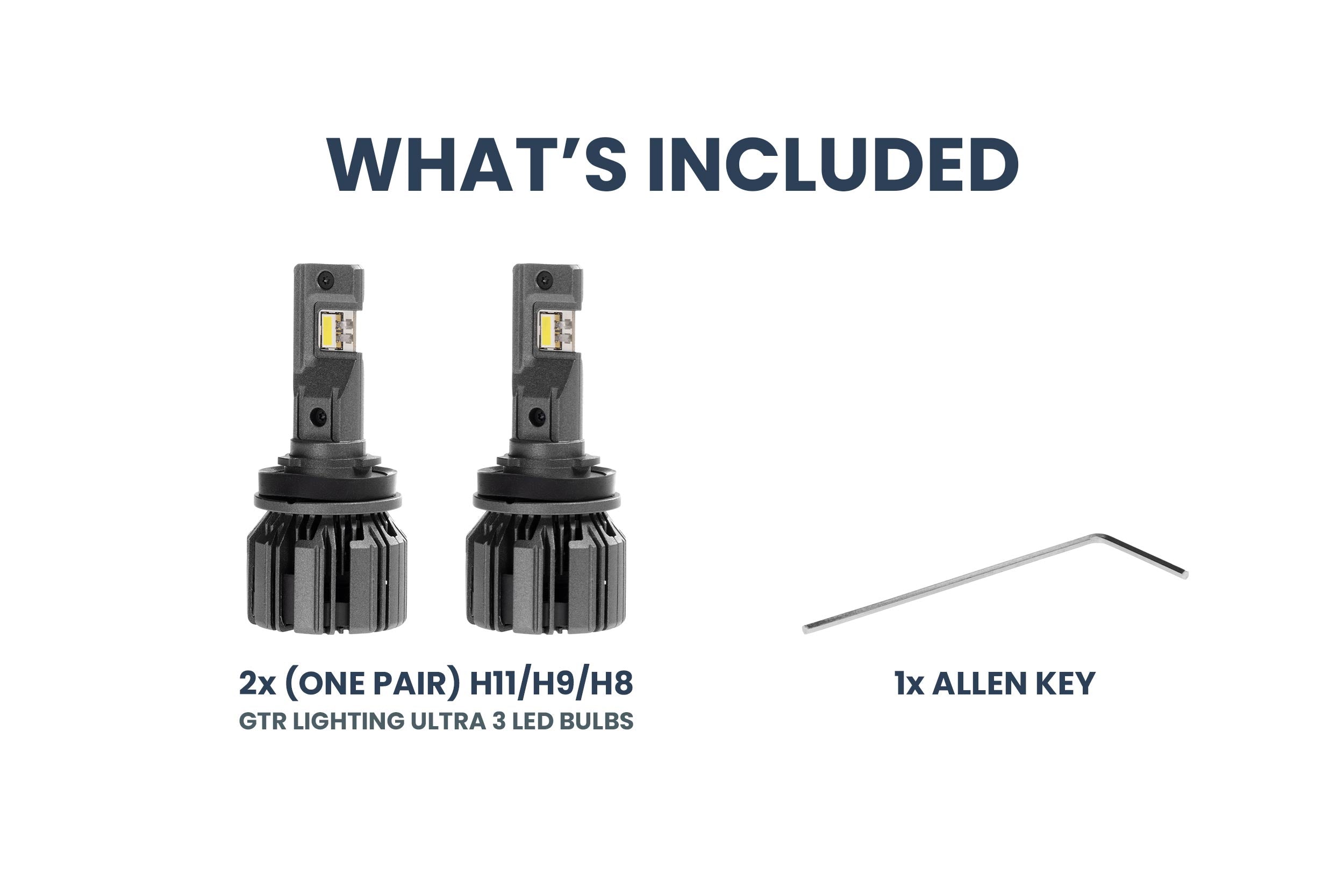 H11/H9/H8: GTR Lighting Ultra 3 (Pair)-4