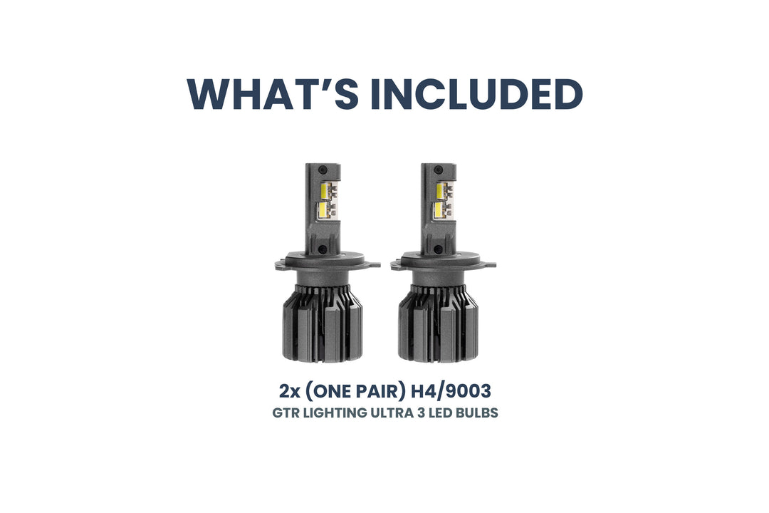 H4/9003: GTR Lighting Ultra 3 (Hi/Lo / Pair)-4