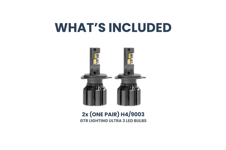 H4/9003: GTR Lighting Ultra 3 (Hi/Lo / Pair)-4