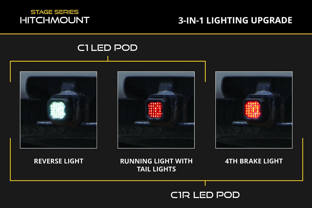 HitchMount LED Pod Reverse Kit for 2025-2026 Toyota 4Runner-6