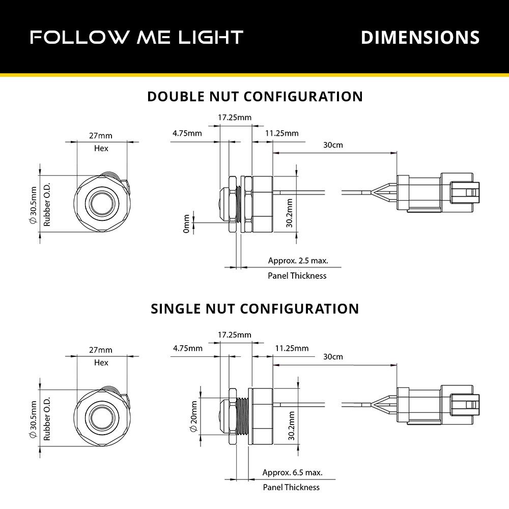 Infrared Follow Me Combination Light