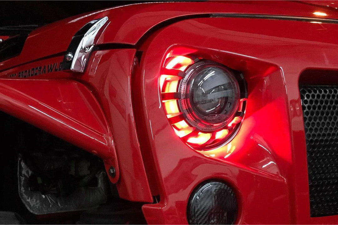 Jeep Wrangler JK Spec: Morimoto Super7 2.0 Headlights (Set)-8