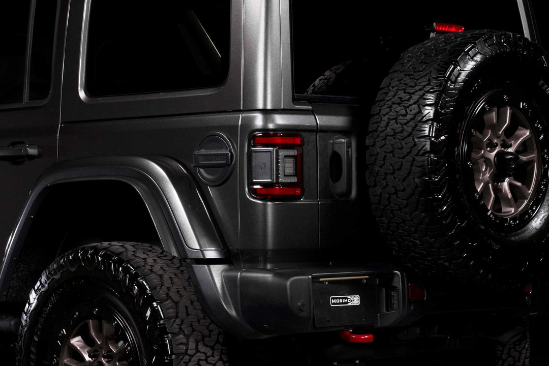 Jeep Wrangler JL (2018+): Morimoto XB Low Profile Tail Lights (Red)-1