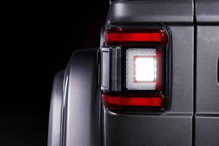 Jeep Wrangler JL (2018+): Morimoto XB Low Profile Tail Lights (Red)-6