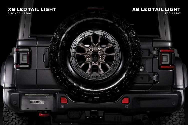 Jeep Wrangler JL (2018+): Morimoto XB Low Profile Tail Lights (Red)-9