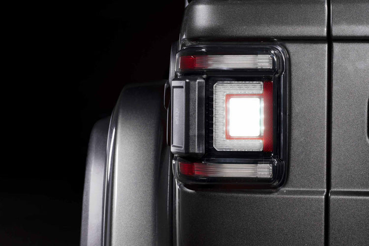 Jeep Wrangler JL (2018+): Morimoto XB Low Profile Tail Lights (Smoked)-7