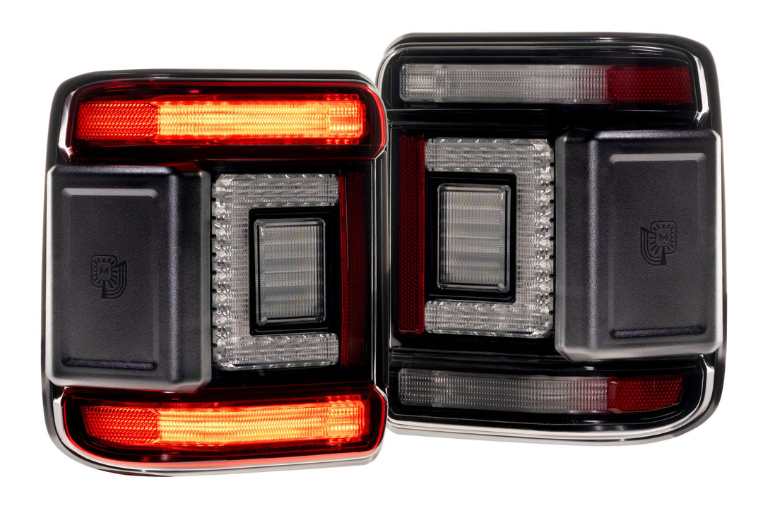Jeep Wrangler JL (2018+): Morimoto XB Low Profile Tail Lights (Smoked)-8