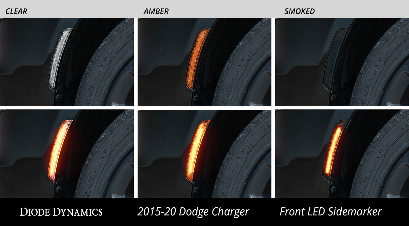 LED Sidemarkers for 2015-2021 Dodge Charger (set) Diode Dynamics-