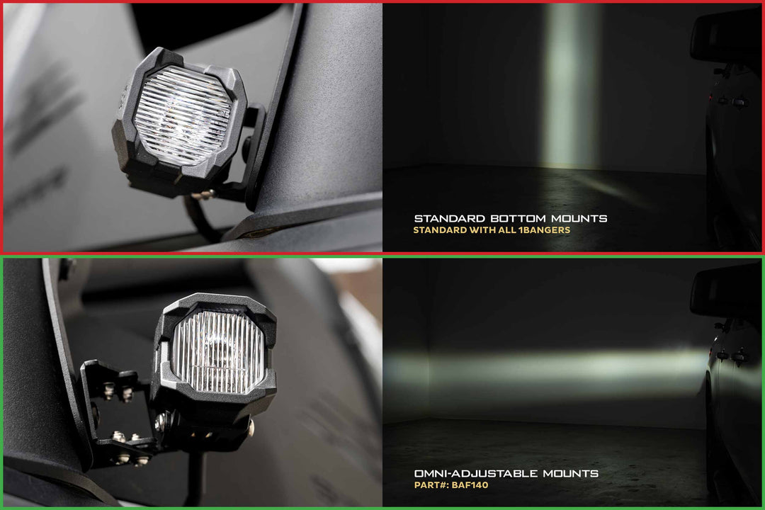 Morimoto 1Banger Mounts: Omni-Adjustable (Pair)-7