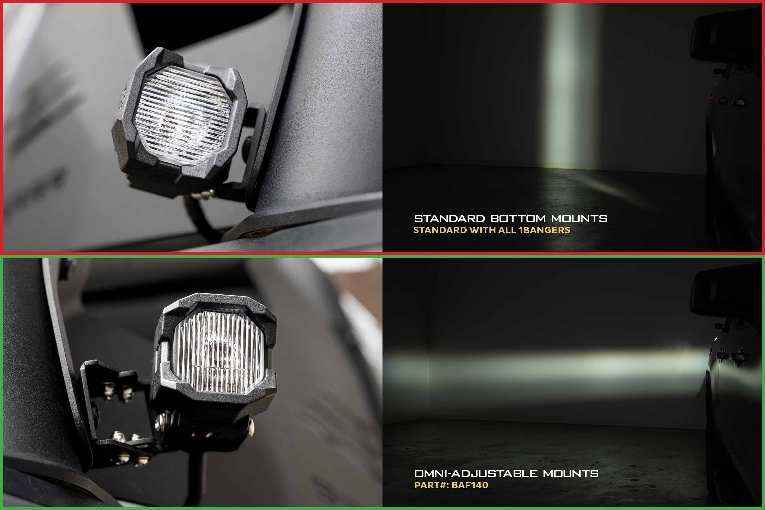 Morimoto 1Banger Mounts: Omni-Adjustable (Pair)-7