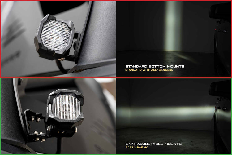 Morimoto 1Banger Mounts: Omni-Adjustable (Pair)-7