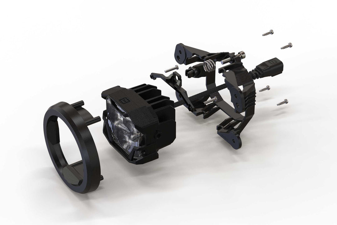 Morimoto 4Banger Fog Light Kit: Wrangler JK-4