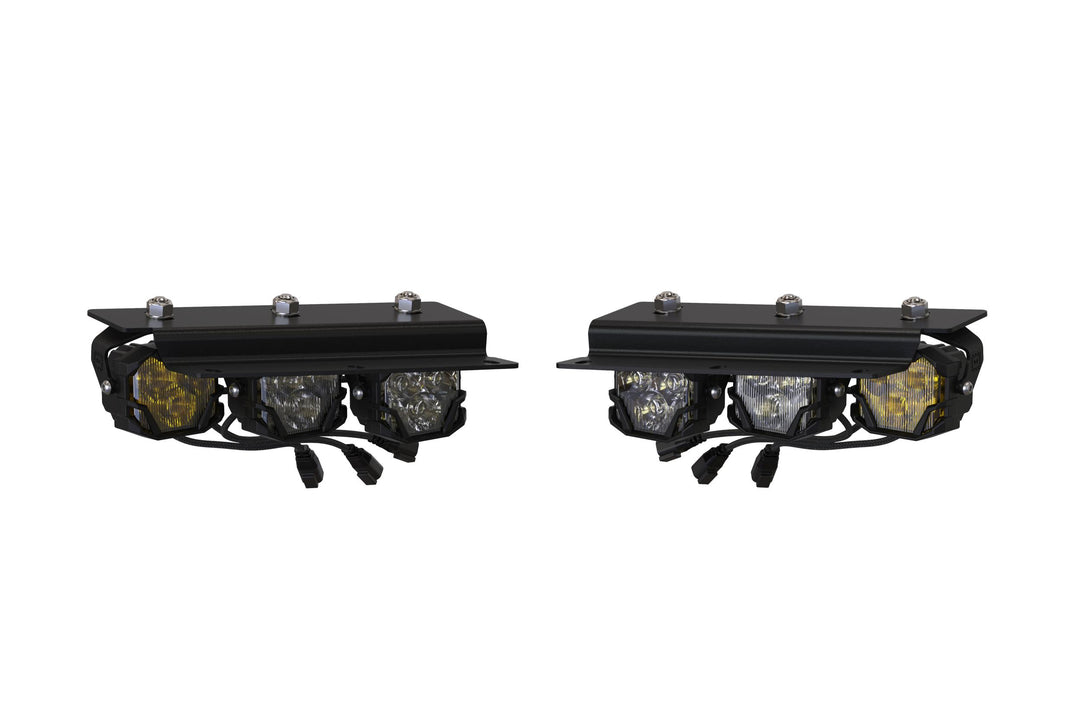 Morimoto 4Banger Triple Fog Kit: Bronco 2021+ (Brackets only / Pair)-12