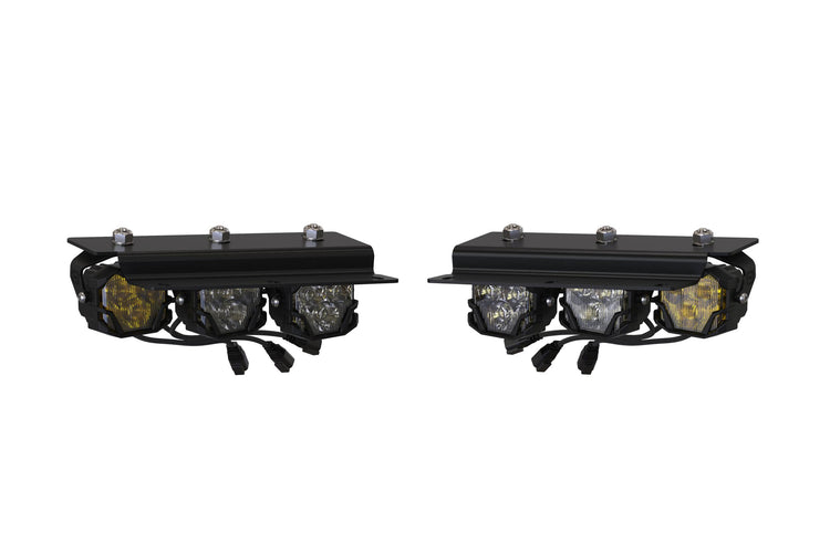 Morimoto 4Banger Triple Fog Kit: Bronco 2021+ (Brackets only / Pair)-12