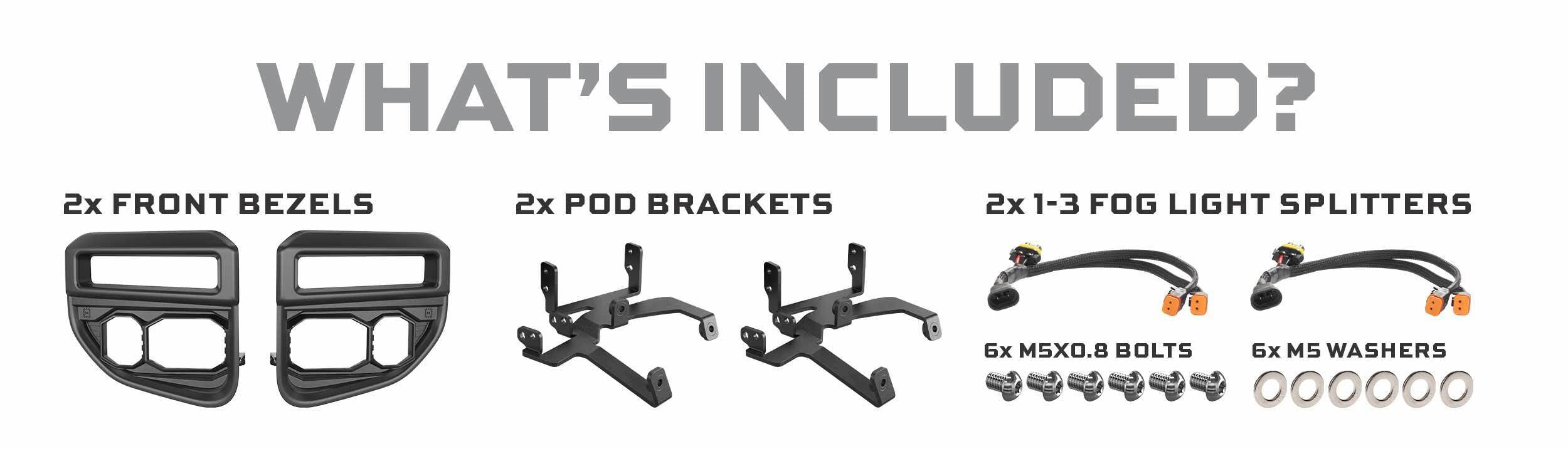 Morimoto Banger Fog Brackets: 20-22 Super Duty OE LED-2