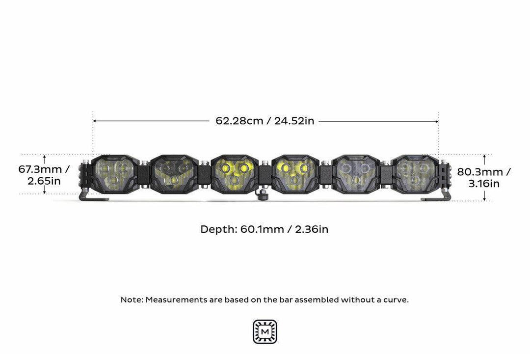 Morimoto Double-Row BangerBar Off-Road LED Light Bar: 6 Pods/ 24.5"-3