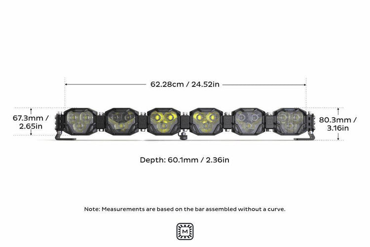 Morimoto Double-Row BangerBar Off-Road LED Light Bar: 6 Pods/ 24.5"-3