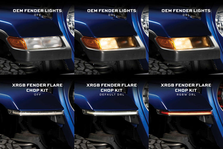 Morimoto Jeep JL / JT XRGB Fender Flare Chop Kit (Set)-4