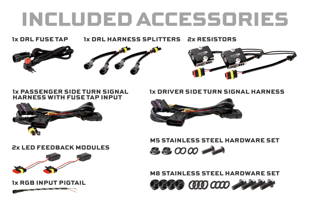 Morimoto Jeep JL / JT XRGB Fender Flare Chop Kit (Set)-7