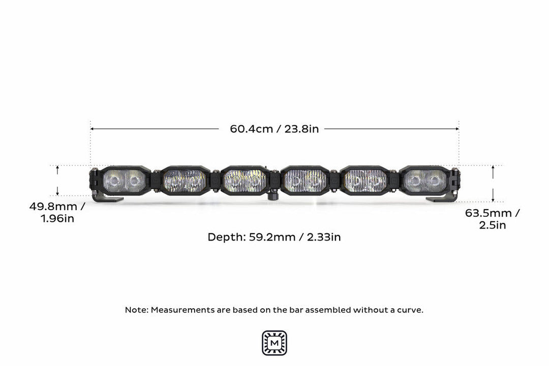 Morimoto Single-Row BangerBar Off-Road LED Light Bar: 6 Pod / 24"-6