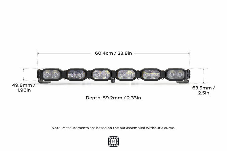 Morimoto Single-Row BangerBar Off-Road LED Light Bar: 6 Pod / 24"-6