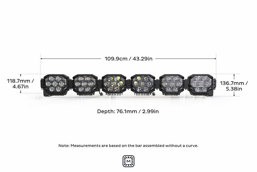Morimoto Triple-Row BangerBar Off-Road LED Light Bar: 6 Pod / 43"-8