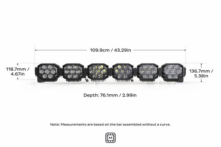 Morimoto Triple-Row BangerBar Off-Road LED Light Bar: 6 Pod / 43"-8