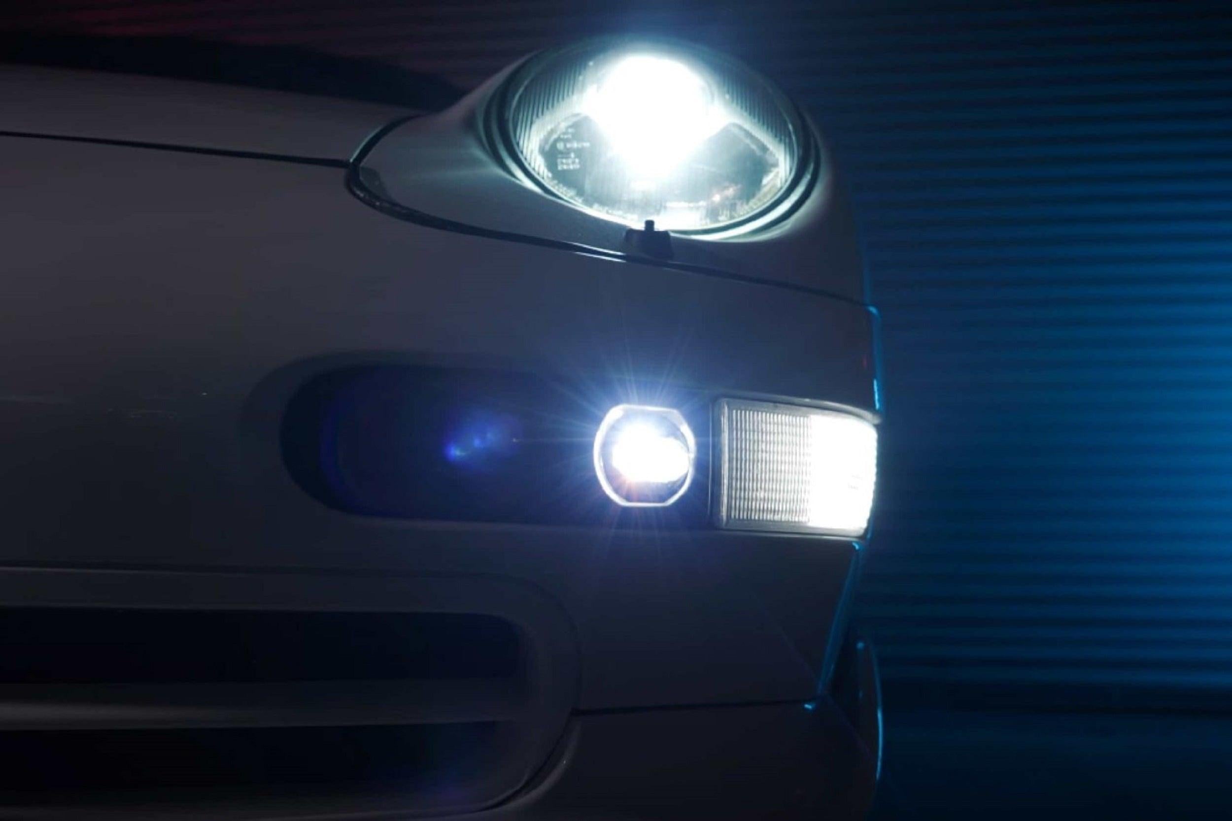 Morimoto XB LED Fogs: Type Porsche 993 (Paintable)-3