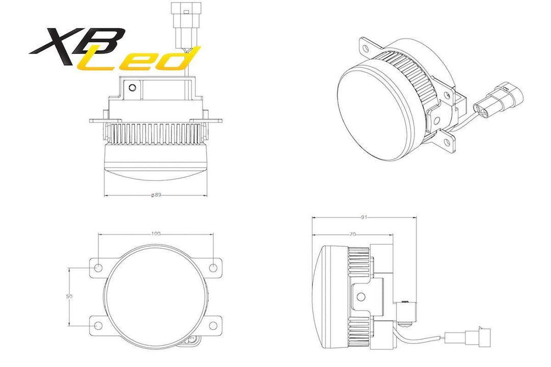 Morimoto XB LED Fogs: Type S V1 (Pair)-5