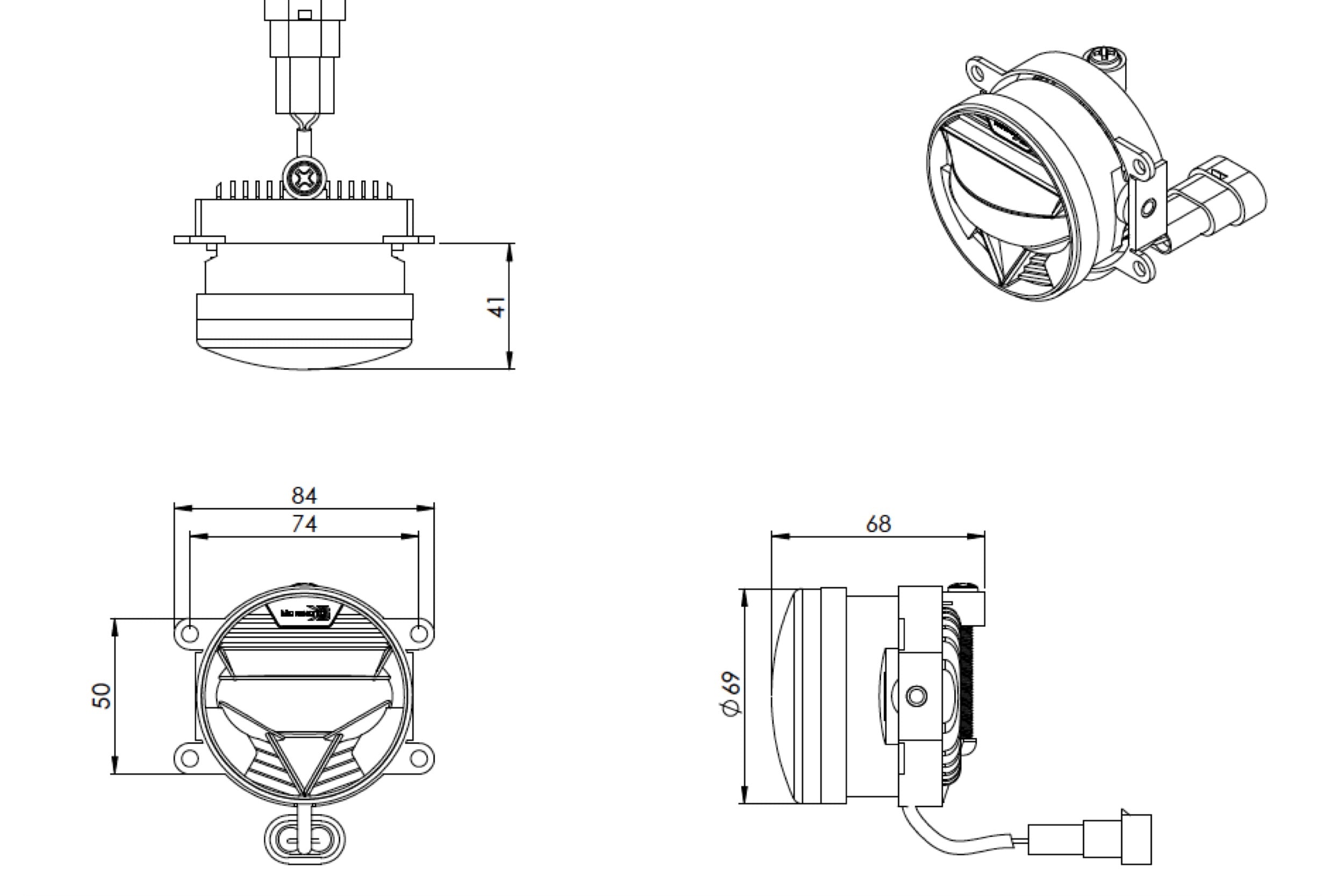 Morimoto XB LED Fogs: Type U (Pair)-7