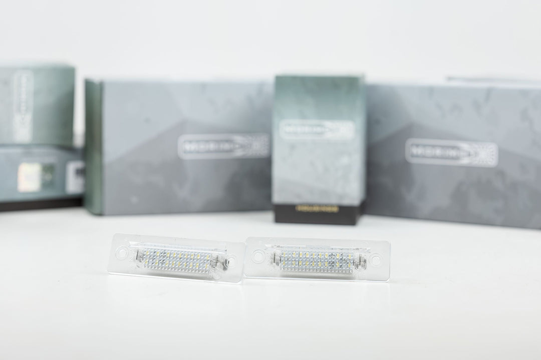 Morimoto XB LED License Plate Lights: Porsche 996/986-1