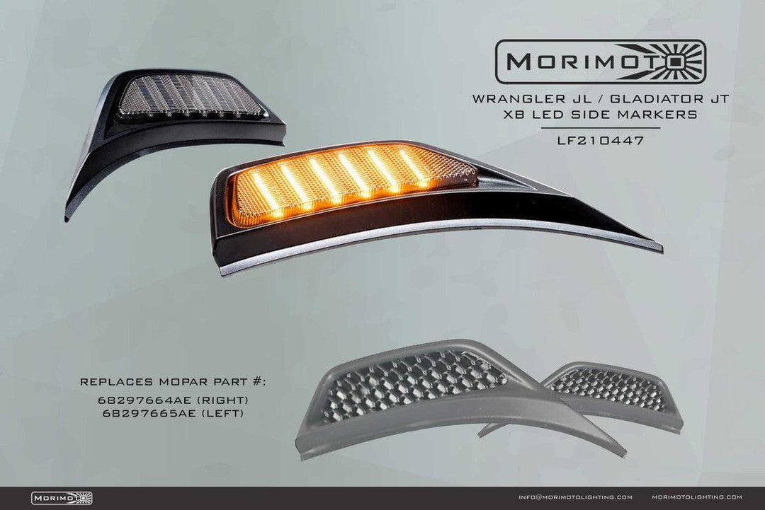 Morimoto XB LED Side Markers: Jeep JL / JT (Pair)-7