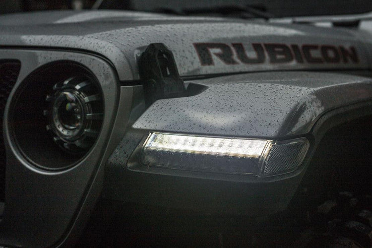 Morimoto XB LED Sidemakers: Jeep Wrangler JL (18+) (Pair / Smoked)-3