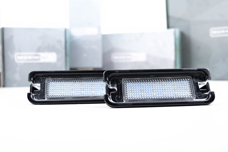 Morimoto XB License Plate Lights: Ford Mustang (15-20 / Pair)-1