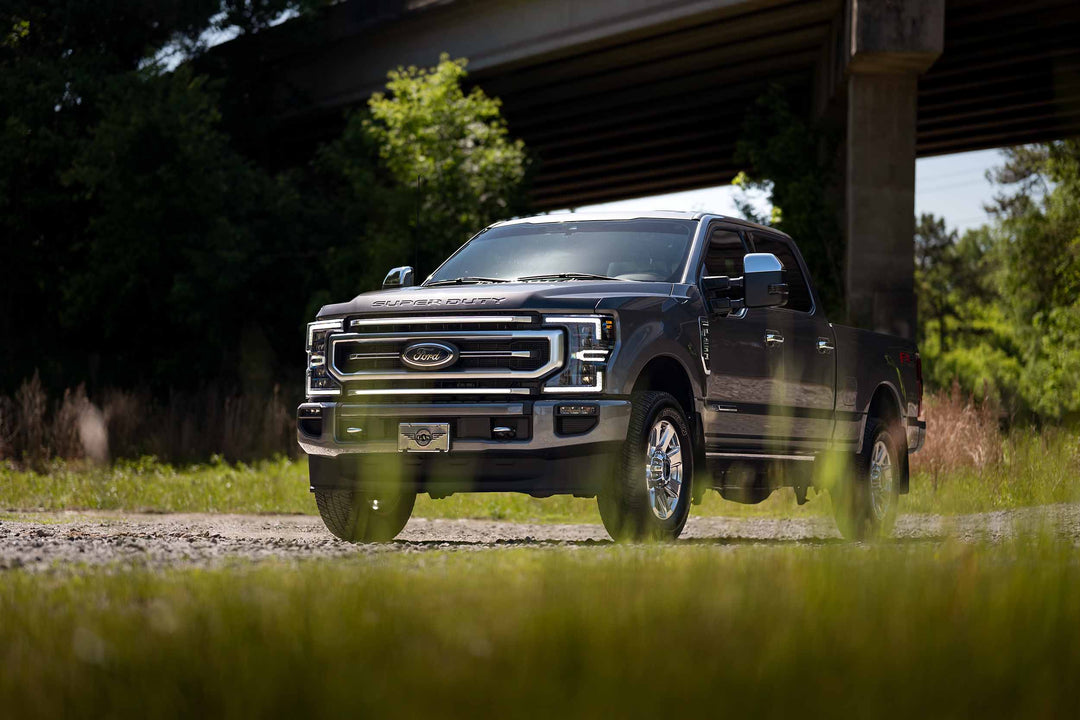 Morimoto XBG LED DRL Grille Inserts: Ford Super Duty Platinum (20-22) (White)-3