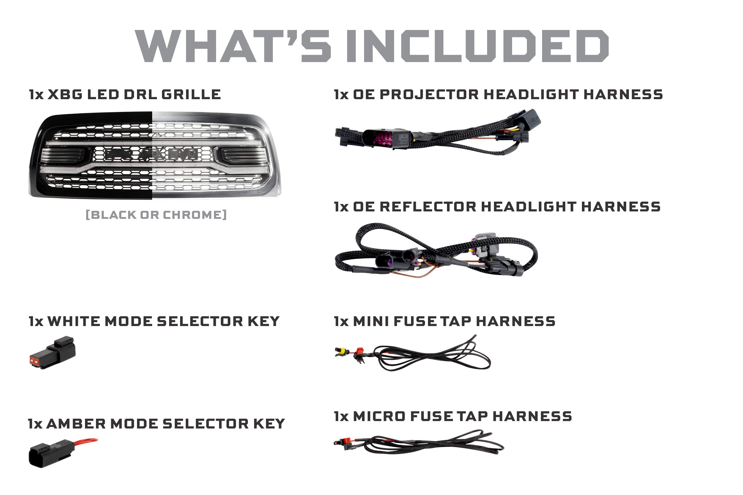 Morimoto XBG LED Grille: Dodge Ram 1500 (13-18 / Chrome)-7