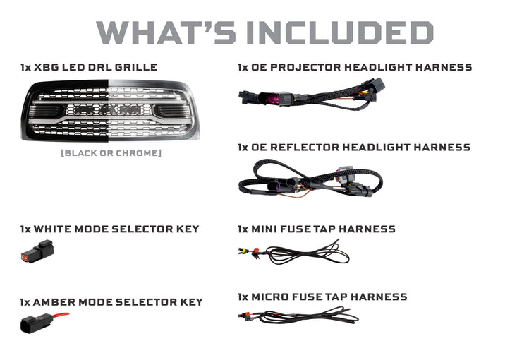 Morimoto XBG LED Grille: Dodge Ram 1500 (13-18 / Chrome)-7