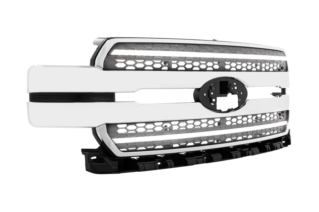 Morimoto XBG LED Grille: Ford F150 (18-20) (Chrome Finish / Amber DRL)