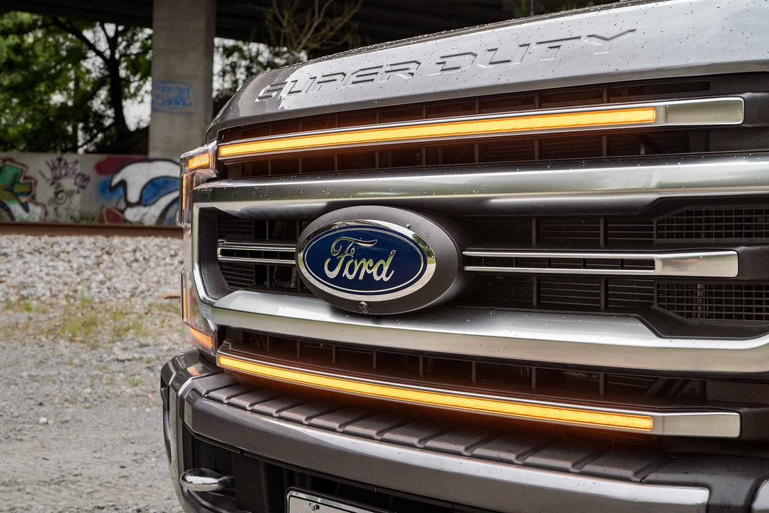 Morimoto XBG LED Grille: Ford Super Duty (20-22) (Chrome Finish / Amber DRL)-4