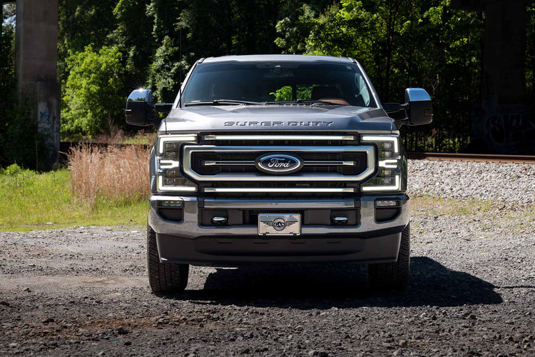 Morimoto XBG LED Grille: Ford Super Duty (20-22) (Chrome Finish / White DRL)-1