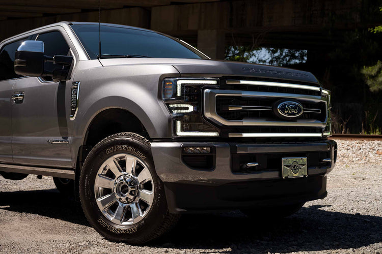 Morimoto XBG LED Grille: Ford Super Duty (20-22) (Chrome Finish / White DRL)-2