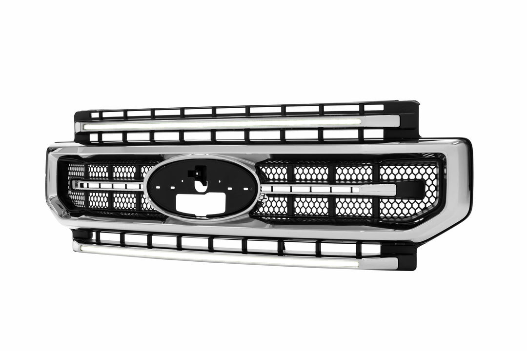 Morimoto XBG LED Grille: Ford Super Duty (20-22) (Chrome Finish / White DRL)-9
