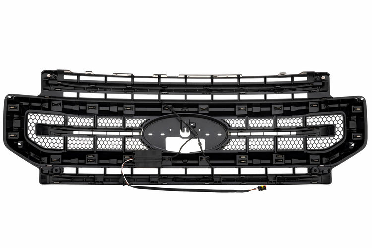 Morimoto XBG LED Grille: Ford Super Duty (20-22) (Paintable-Black / Amber DRL)-3