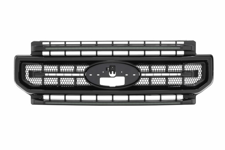 Morimoto XBG LED Grille: Ford Super Duty (20-22) (Paintable-Black / White DRL)-2